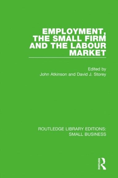 Employment, the Small Firm and the Labour Market (e-bok)