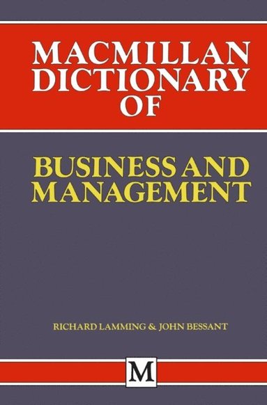 Macmillan Dictionary of Business and Management (e-bok)
