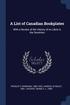 A List of Canadian Bookplates
