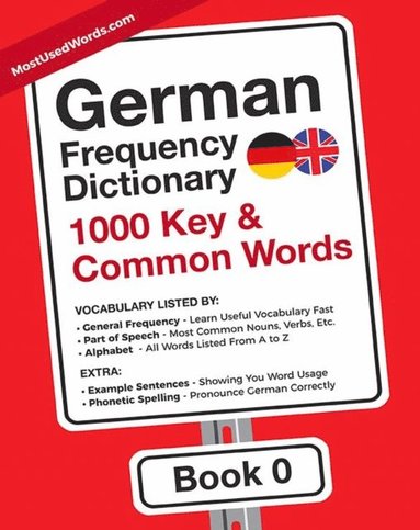 German Frequency Dictionary - 1000 Key & Common German Words in Context (inbunden)