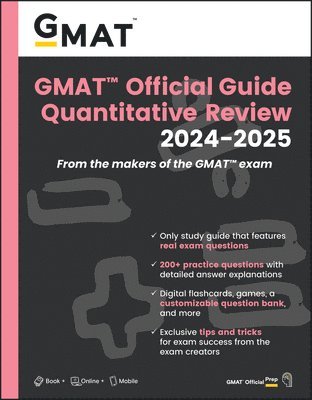 GMAT Official Guide Quantitative Review 2024-2025: Book + Online Question Bank (inbunden)