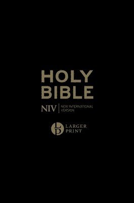 NIV Larger Print Personal Black Leather Bible (häftad)