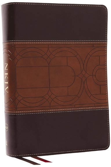 NKJV Study Bible, Leathersoft, Brown, Full-Color, Comfort Print (inbunden)