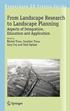 From Landscape Research to Landscape Planning