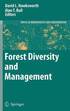 Forest Diversity and Management