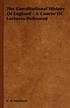 Constitutional History Of England - A Course Of Lectures Delivered