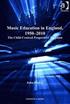 Music Education in England, 1950-2010