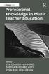 Professional Knowledge in Music Teacher Education