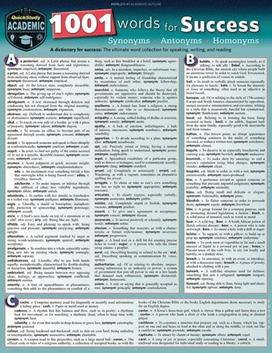1001 Words for Success - Synonyms, Antonyms & Homonyms (häftad)