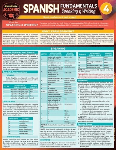 Spanish Fundamentals 4 - Speaking & Writing (häftad)