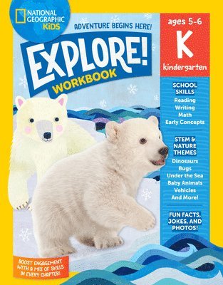 National Geographic Kids Explore! Workbook Kindergarten (inbunden)
