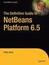 The Definitive Guide To NetBeans Platform