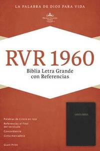 RVR 1960 Biblia Letra Gigante con Referencias, negro imitacion piel (inbunden)