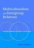 Multiculturalism and Intergroup Relations