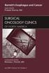 Barrett's Esophagus and Cancer, An Issue of Surgical Oncology Clinics
