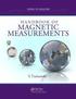Handbook of Magnetic Measurements