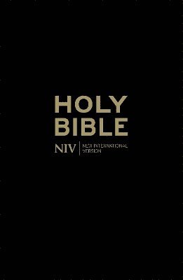NIV Popular Cross-Reference Black Leather Bible (inbunden)