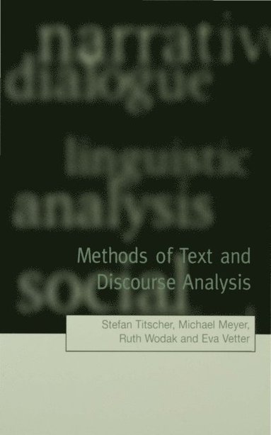 Methods of Text and Discourse Analysis (e-bok)