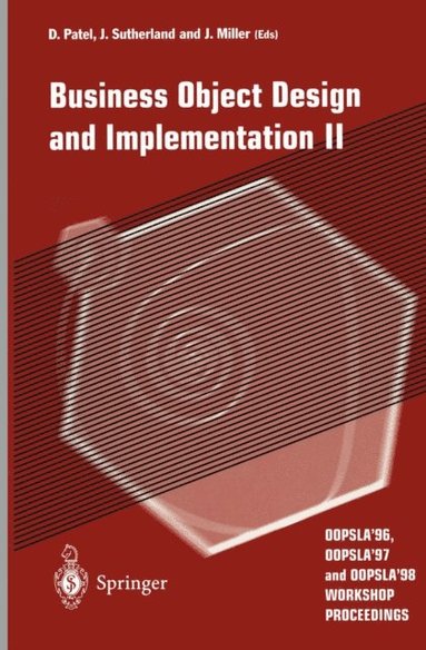 Business Object Design and Implementation II (inbunden)