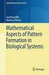Mathematical Aspects of Pattern Formation in Biological Systems