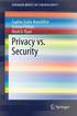 Privacy vs. Security