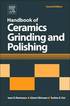 Handbook of Ceramics Grinding and Polishing