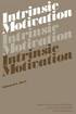 Intrinsic Motivation