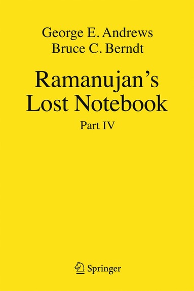 Ramanujan's Lost Notebook (häftad)