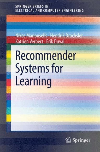 Recommender Systems for Learning (e-bok)