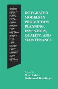 Integrated Models in Production Planning, Inventory, Quality, and Maintenance (e-bok)