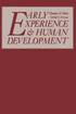 Early Experience and Human Development