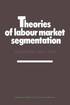 Theories of labour market segmentation