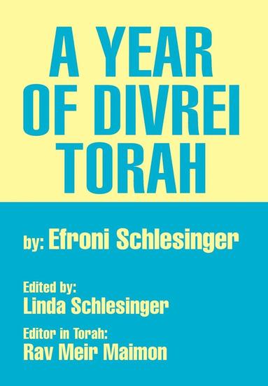 A Year of Divrei Torah (inbunden)