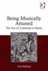 Being Musically Attuned