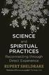Science and Spiritual Practices