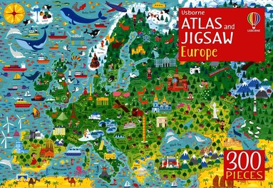 Usborne Atlas and Jigsaw Europe (h�ftad)