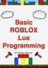 Basic ROBLOX Lua Programming: (Black and White Edition)