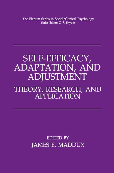 Self-Efficacy, Adaptation, and Adjustment (inbunden)