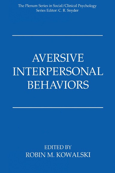Aversive Interpersonal Behaviors (inbunden)