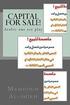 Capital for Sale!: Arabic One Act Play