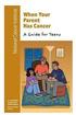 When Your Parent Has Cancer: A Guide for Teens