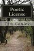 Poetic License: Poetry, Short Stories and Essays