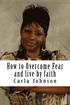 How to Overcome Fear Workbook: and Live by faith