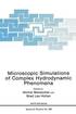 Microscopic Simulations of Complex Hydrodynamic Phenomena