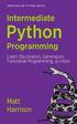 Treading on Python Volume 2: Intermediate Python