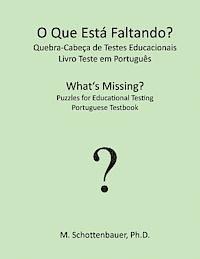 O Que Est Faltando? Quebra-Cabea de Testes Educacionais: Livro Teste em Portugus (hftad)