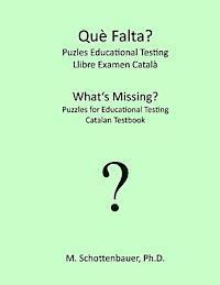 What's Missing? Puzzles for Educational Testing: Catalan Testbook (hftad)