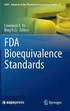 FDA Bioequivalence Standards