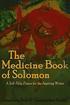 The Medicine Book of Solomon: A Self-Help Primer for the Aspiring Writer