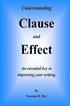 Understanding CLAUSE AND EFFECT: An essential key to improving your writing